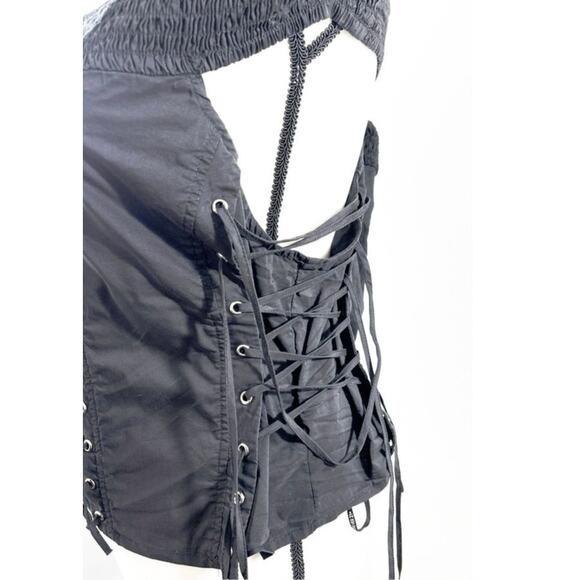 Forever 21+ Plus Black Corset Style Lace Up Top - Size 3X - Picture 6 of 9